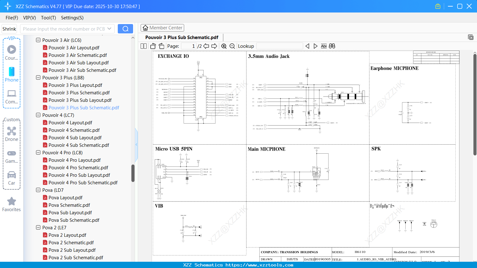 Tecno Pouvoir 3 Plus Sub Schematic